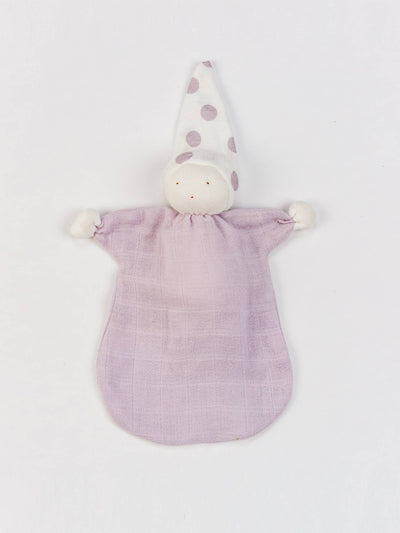 Organic Baby Muslin Sleeping Doll - Lavender-Doll-Under the Nile-Acorns & Twigs