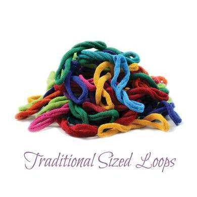 Potholder loom kits, wood with colorful cotton blend loops, 4 sizes, made  in USA