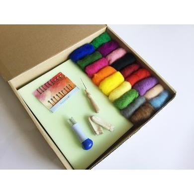 DUKOIPP Needle Felt Starter Kit, Needle Felt Supplies, Wool Felt