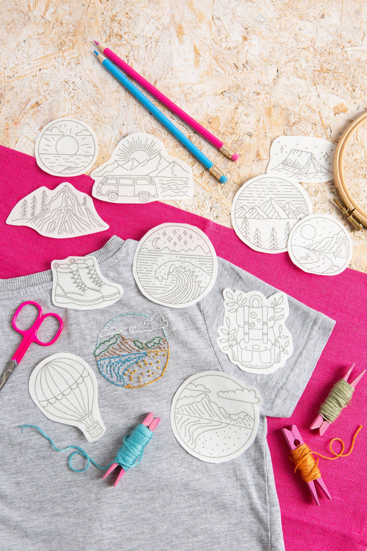 Wander Free Stick &amp; Stitch Embroidery Pack | Travel