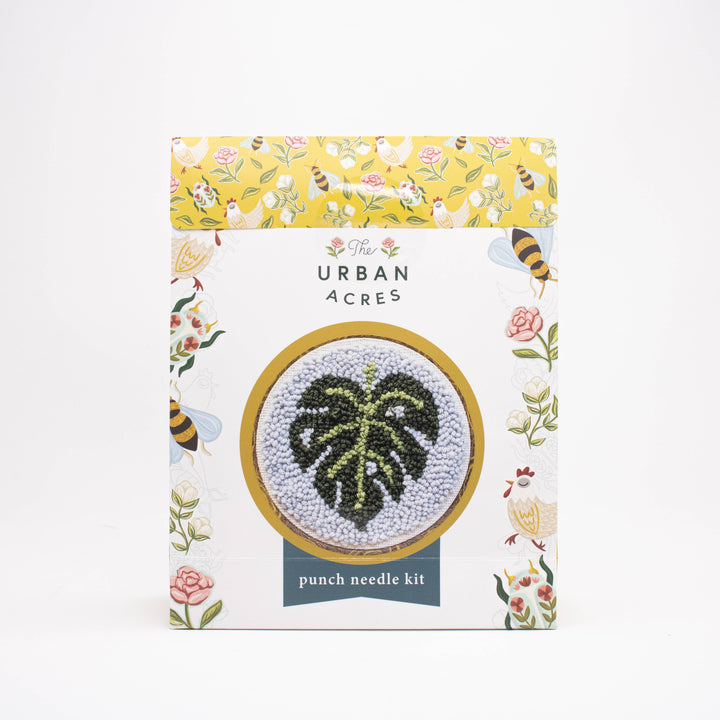 Classic Monstera Punch Needle Kit: Beginner Kits