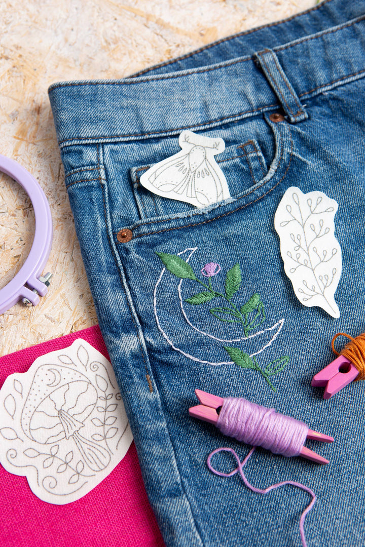 Moon Garden Stick &amp; Stitch Embroidery Pack | Celestial