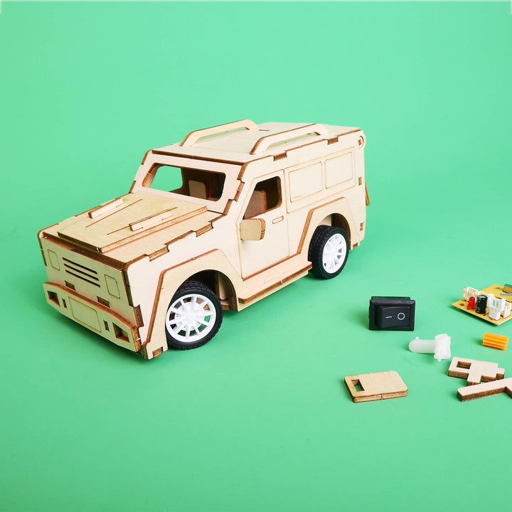 2.4 GHz Remote-Controlled SUV RC Car DIY Kit, STEM Toy-Wooden Toy-Kitsville-Acorns &amp; Twigs