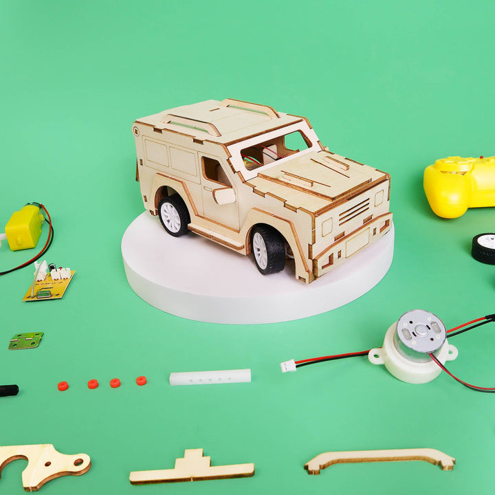 2.4 GHz Remote-Controlled SUV RC Car DIY Kit, STEM Toy-Wooden Toy-Kitsville-Acorns &amp; Twigs