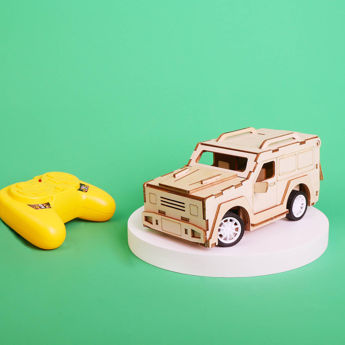 2.4 GHz Remote-Controlled SUV RC Car DIY Kit, STEM Toy-Wooden Toy-Kitsville-Acorns & Twigs
