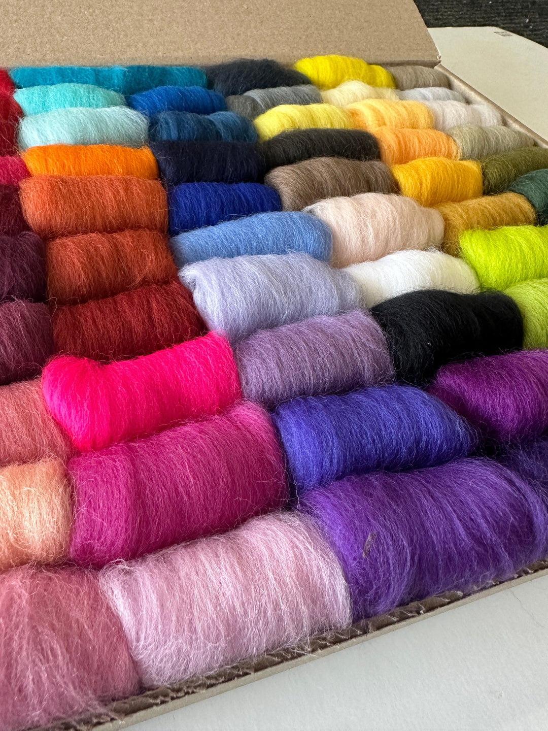 60 Colors Complete Set - Wool Top-Pre-Packaged Wool Sets-Acorns &amp; Twigs-Acorns &amp; Twigs