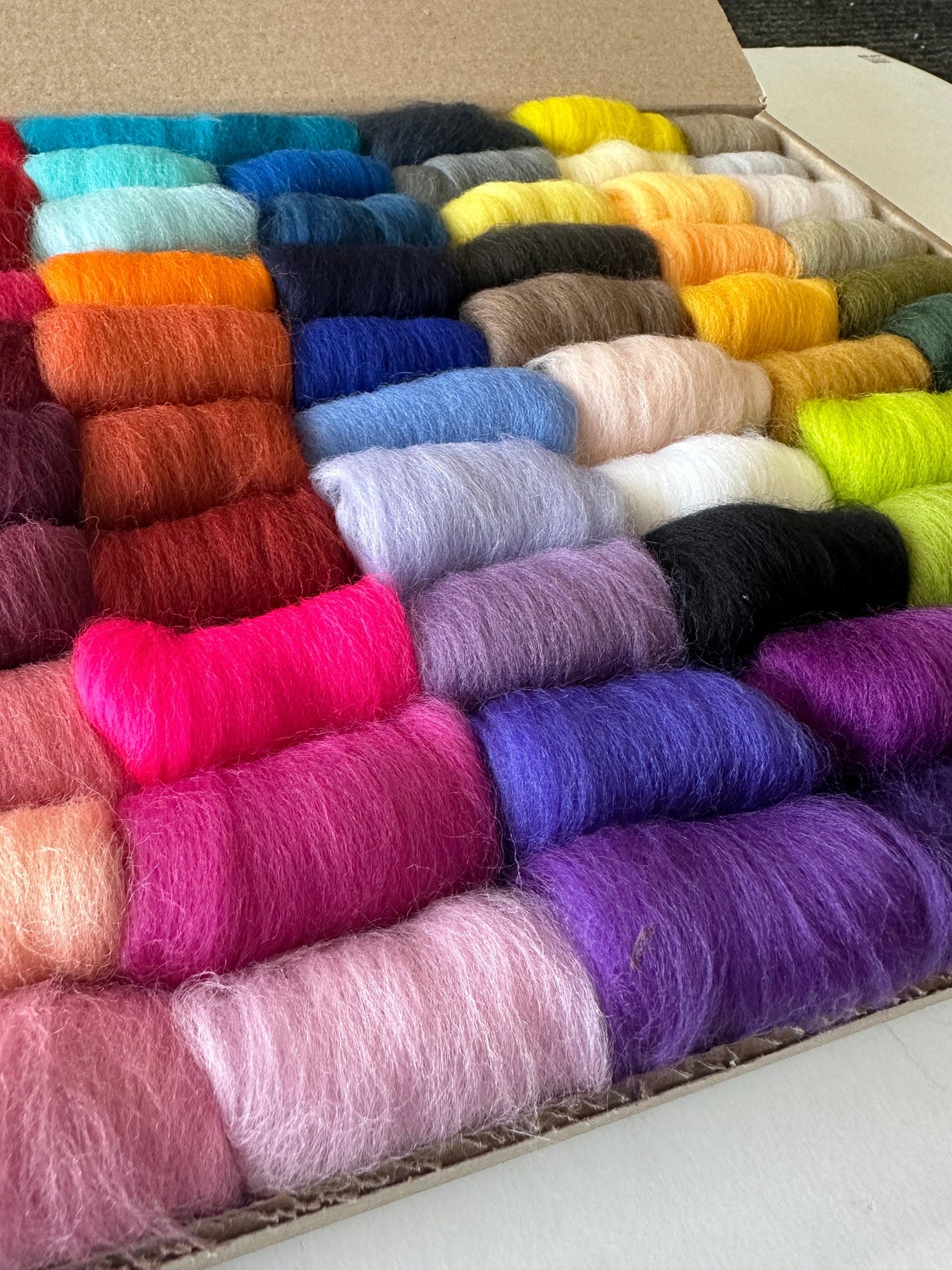 60 Color Merino Top Needle Felting Wool Set | Acorns & Twigs