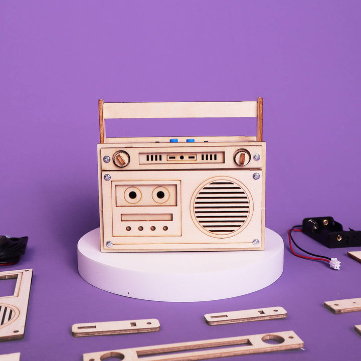 60 Seconds Voice Recorder DIY Kit, STEM Toy for Kids-Wooden Toy-Kitsville-Acorns &amp; Twigs