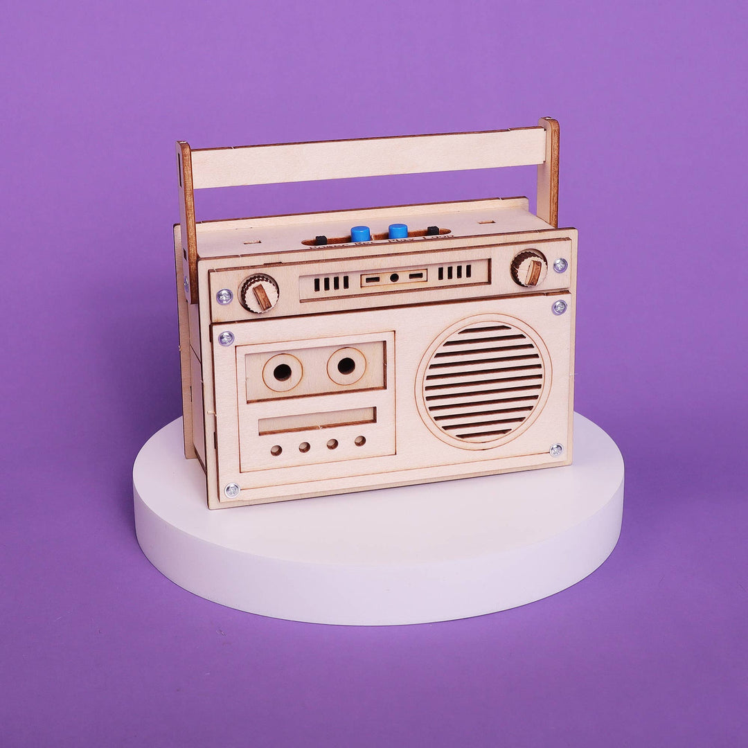 60 Seconds Voice Recorder DIY Kit, STEM Toy for Kids-Wooden Toy-Kitsville-Acorns &amp; Twigs