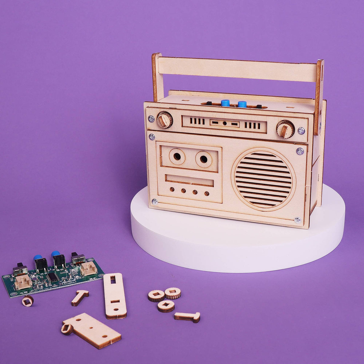 60 Seconds Voice Recorder DIY Kit, STEM Toy for Kids-Wooden Toy-Kitsville-Acorns & Twigs