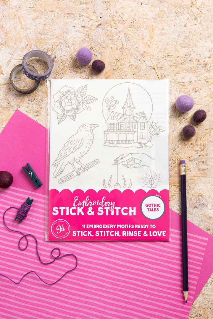 Gothic Tales Stick &amp; Stitch Embroidery Pack | Halloween