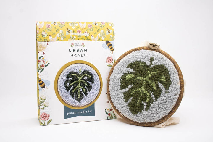 Classic Monstera Punch Needle Kit: Beginner Kits