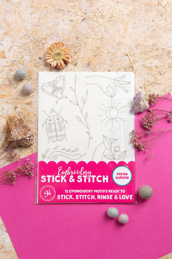 Moon Garden Stick &amp; Stitch Embroidery Pack | Celestial