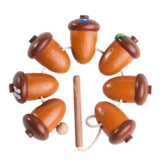 Wooden Acorns Lacing Toy