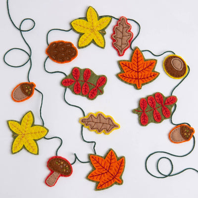 Autumn Garland Felt Craft Kit-Felt Craft-Hawthorn Handmade-Acorns & Twigs