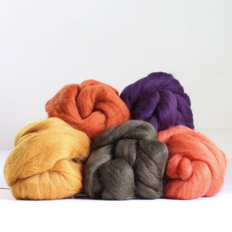 Autumn Wool Bundles-Pre-Packaged Wool Sets-Hawthorn Handmade-Acorns & Twigs