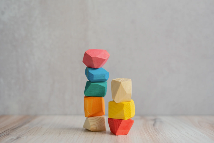 Balancing Rock Blocks-Wooden blocks-PoppyBabyCo-Acorns &amp; Twigs