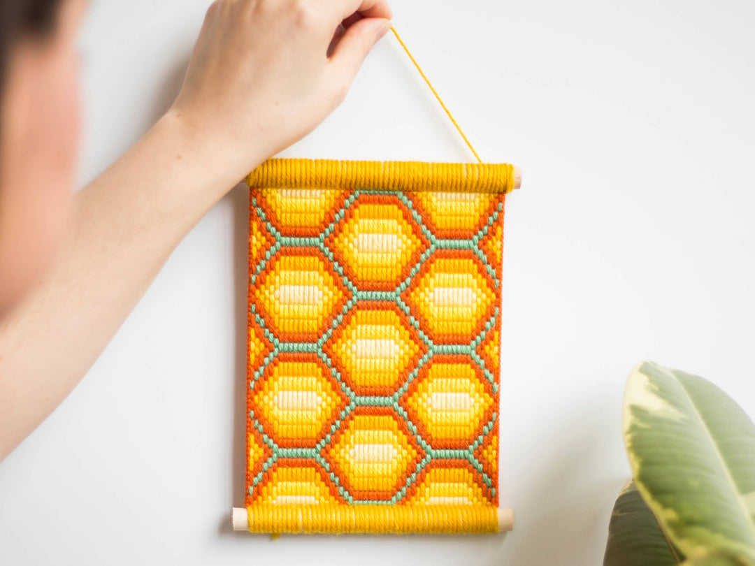 Bargello Embroidery Kits, Honeycomb Wall Hanging Kits-Bargello-Oh Sew Bootiful-Acorns &amp; Twigs