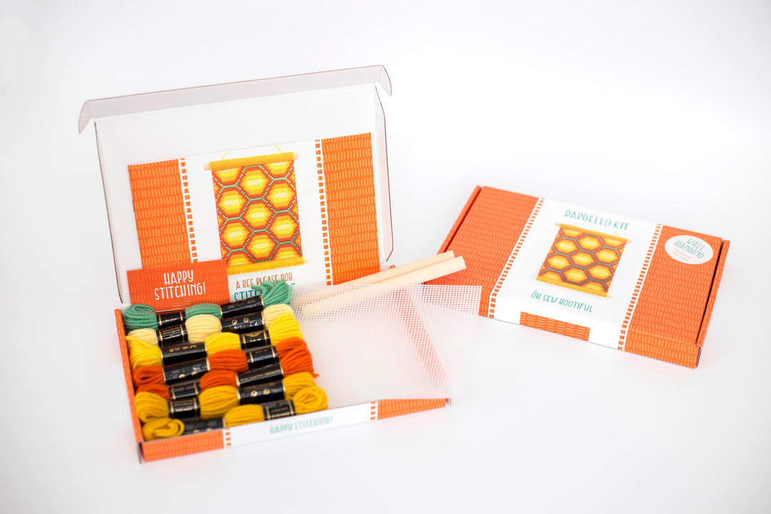 Bargello Embroidery Kits, Honeycomb Wall Hanging Kits-Bargello-Oh Sew Bootiful-Acorns &amp; Twigs