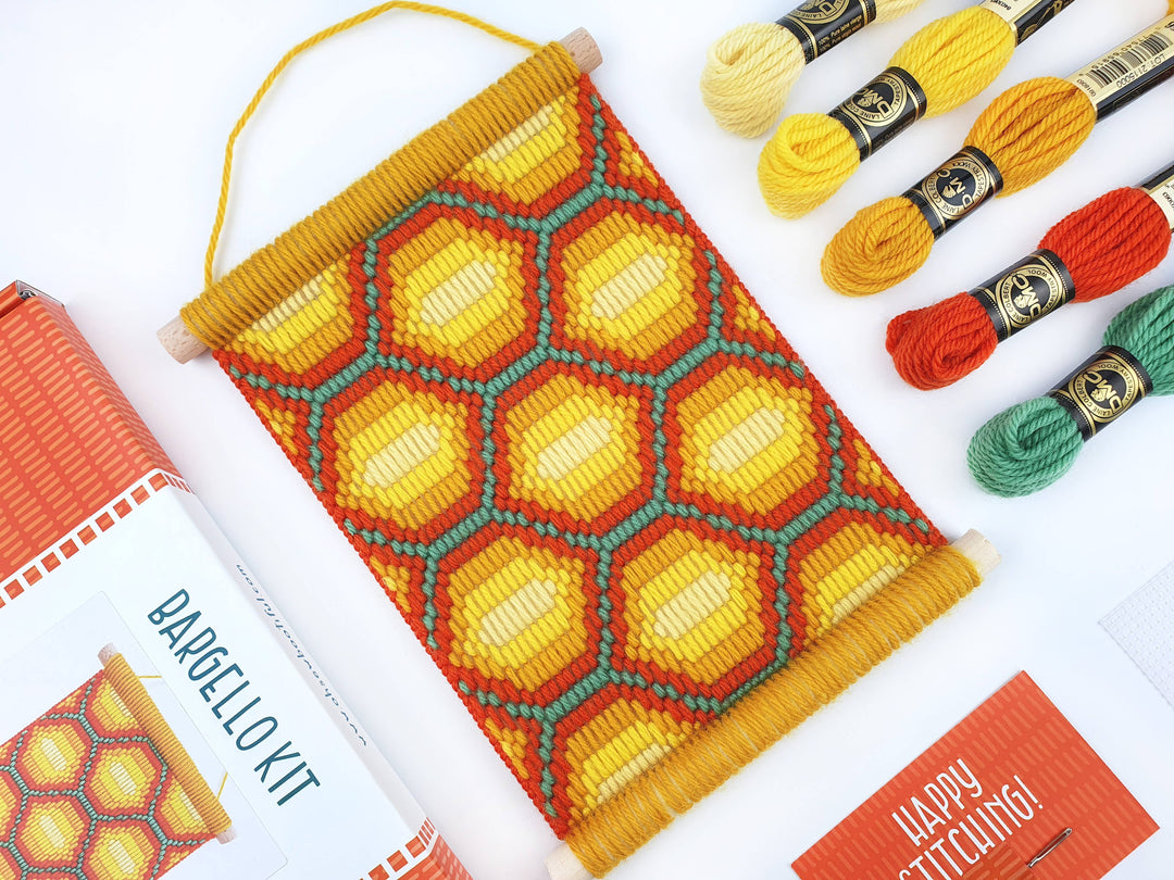 Bargello Embroidery Kits, Honeycomb Wall Hanging Kits-Bargello-Oh Sew Bootiful-Acorns &amp; Twigs