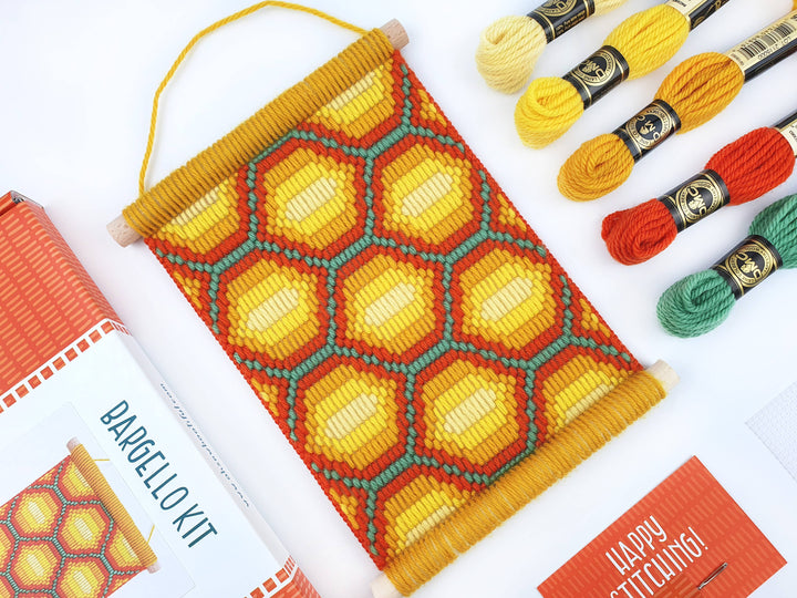 Bargello Embroidery Kits, Honeycomb Wall Hanging Kits-Bargello-Oh Sew Bootiful-Acorns &amp; Twigs