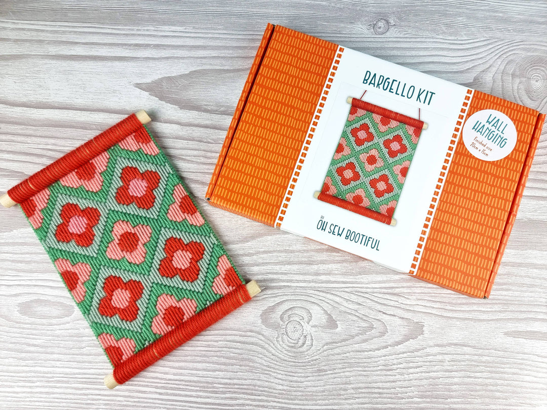 Bargello Kits, Ditsy Daisies Wall Hanging Craft Kit DIY-Bargello-Oh Sew Bootiful-Acorns &amp; Twigs
