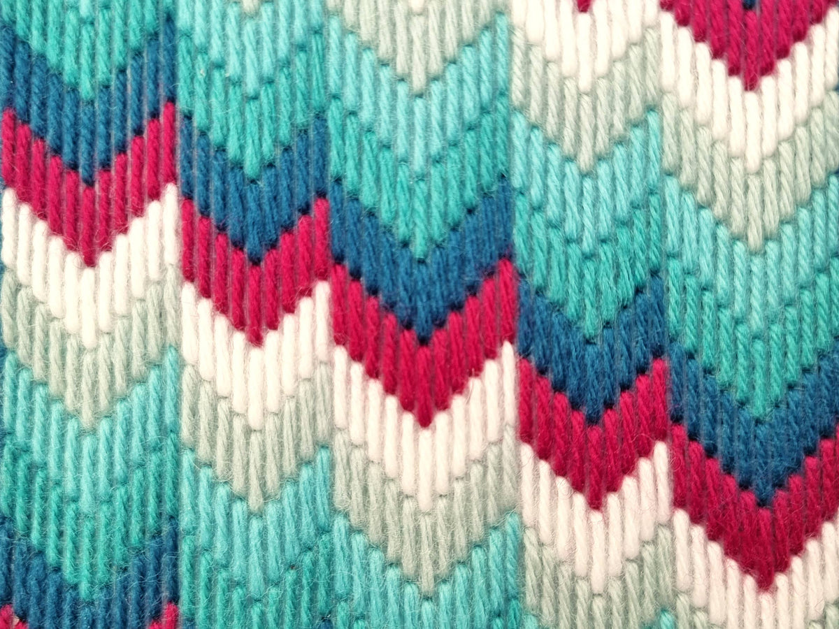 Bargello Tapestry Kit, Chevron Wall Hanging Bargello Kit-Bargello-Oh Sew Bootiful-Acorns & Twigs