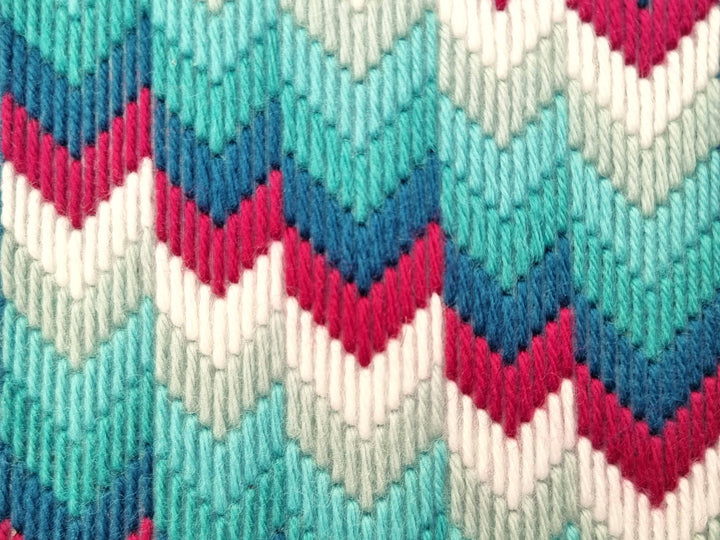 Bargello Tapestry Kit, Chevron Wall Hanging Bargello Kit-Bargello-Oh Sew Bootiful-Acorns &amp; Twigs