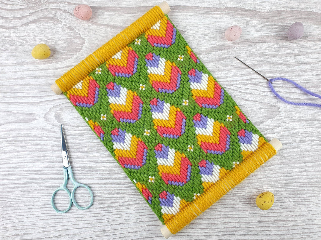 Bargello Tapestry Kits, Easter Egg Wall Needlecraft Kits-Bargello-Oh Sew Bootiful-Acorns &amp; Twigs