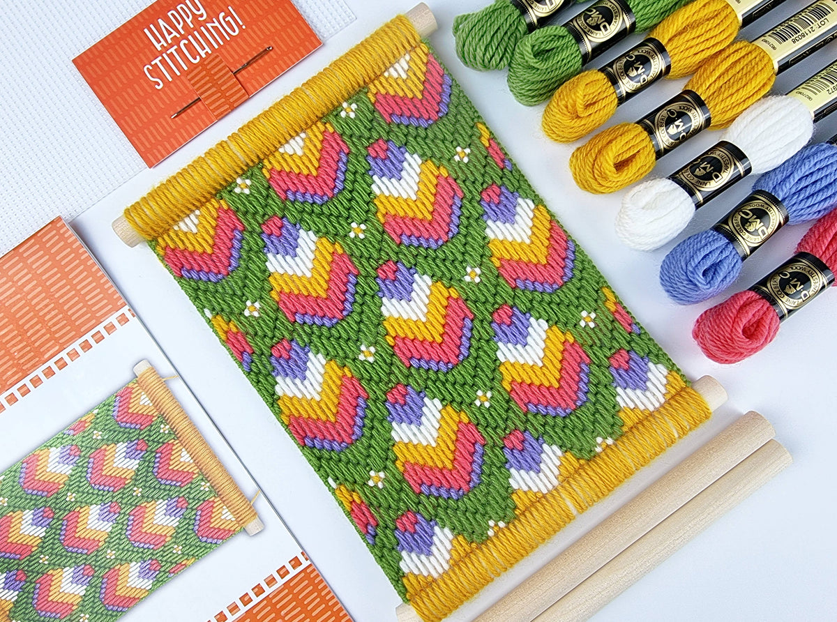Bargello Tapestry Kits, Easter Egg Wall Needlecraft Kits-Bargello-Oh Sew Bootiful-Acorns & Twigs