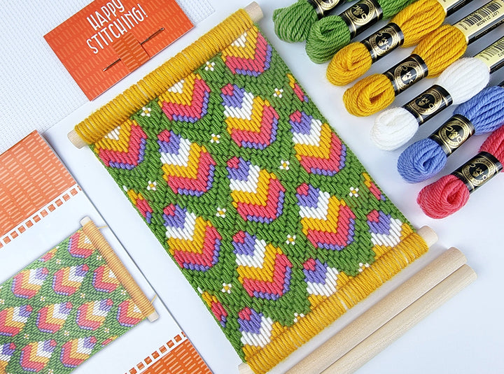 Bargello Tapestry Kits, Easter Egg Wall Needlecraft Kits-Bargello-Oh Sew Bootiful-Acorns &amp; Twigs
