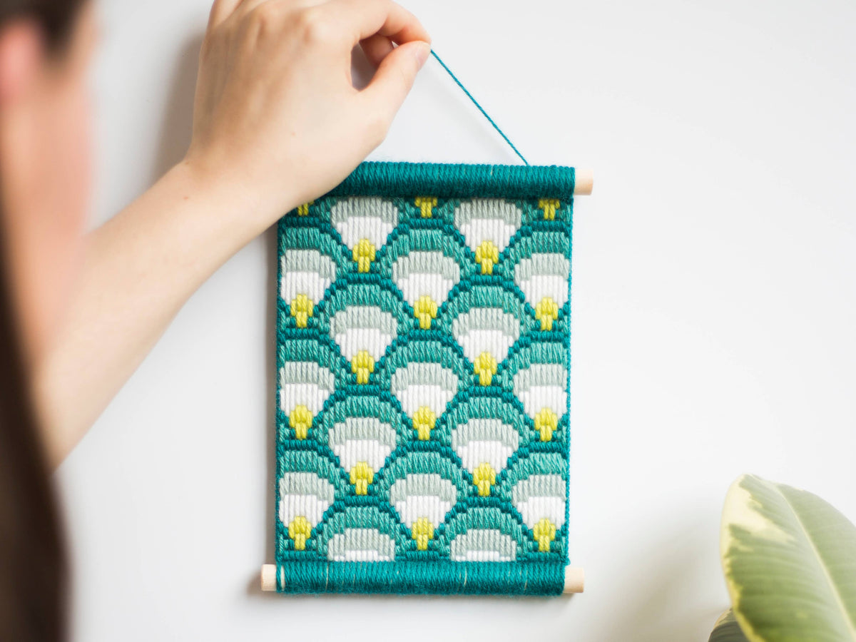 Bargello Tapestry, Making Waves Wall Hanging Needlecraft Kit-Bargello-Oh Sew Bootiful-Acorns & Twigs