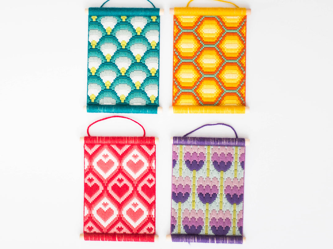 Bargello Tapestry, Making Waves Wall Hanging Needlecraft Kit-Bargello-Oh Sew Bootiful-Acorns &amp; Twigs