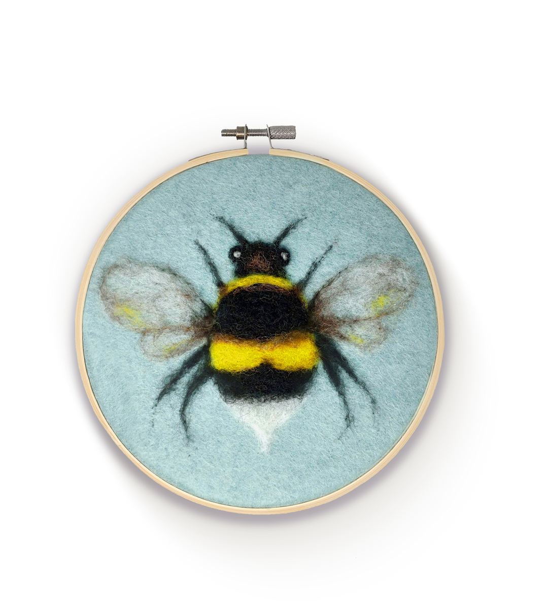 Bee in a Hoop Needle Felting Craft Kit-Needle Felting-The Crafty Kit Company-Acorns &amp; Twigs