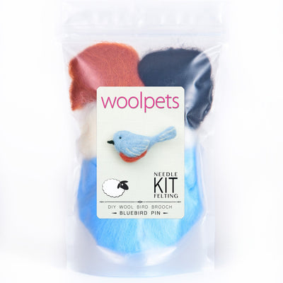 Bluebird Needle Felting Kit - PIN-Needle Felting-WoolPets-Acorns & Twigs