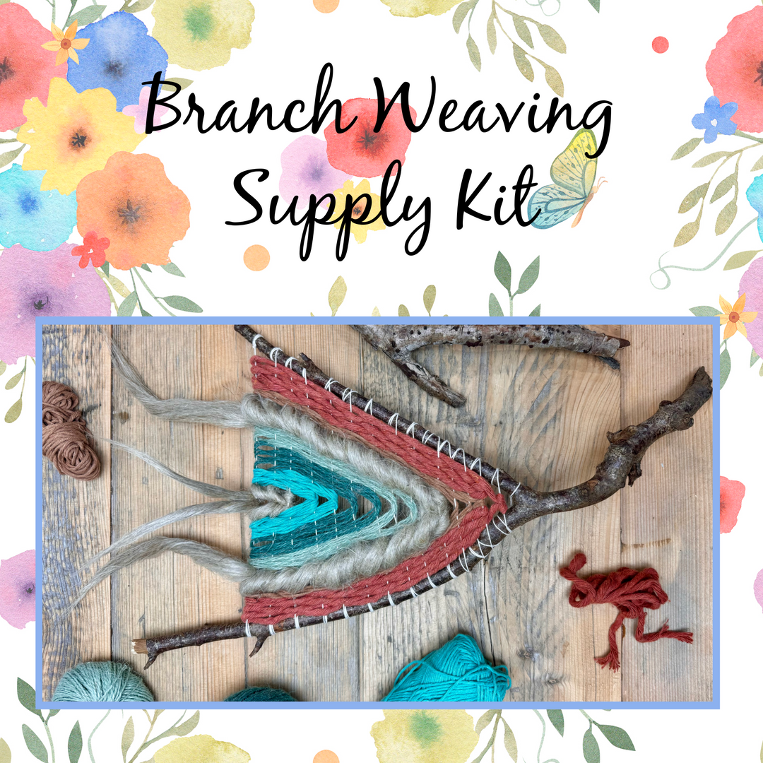 Branch Weaving Supply Kit KOC-Weaving March 2024-KOC-Acorns &amp; Twigs-Acorns &amp; Twigs