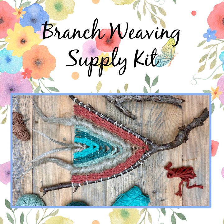 Branch Weaving Supply Kit KOC-Weaving March 2024-KOC-Acorns &amp; Twigs-Acorns &amp; Twigs