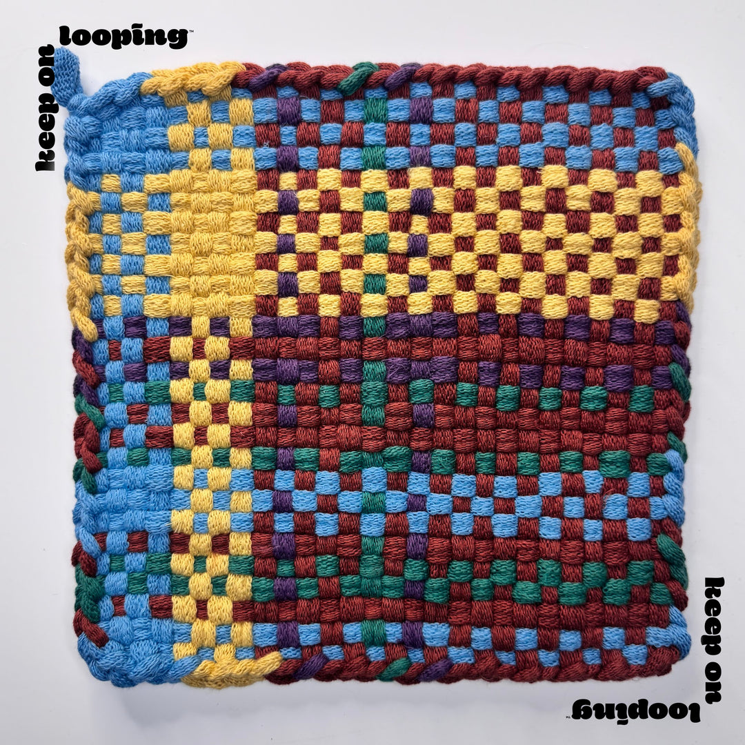 Brick Dust (10" Size)-Potholder weaving-Keep On Looping-Acorns &amp; Twigs