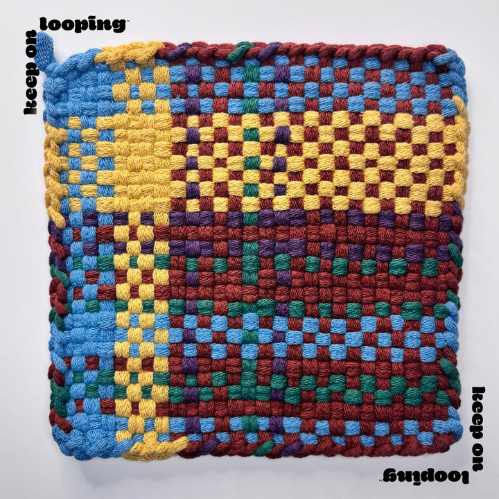 Brick Dust (10" Size)-Potholder weaving-Keep On Looping-Acorns &amp; Twigs