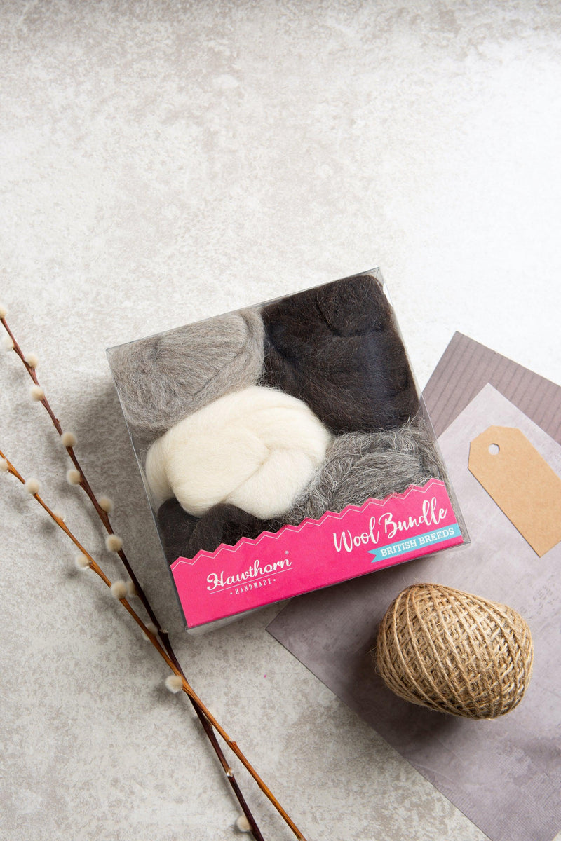 British Breeds Wool Bundle 3-Pre-Packaged Wool Sets-Hawthorn Handmade-Acorns & Twigs