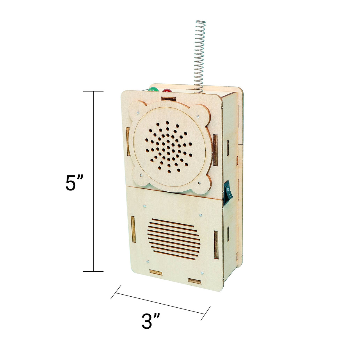 Build and Learn Walkie-Talkie STEM Kit (Set of 2)-Wooden Toy-Kitsville-Acorns & Twigs