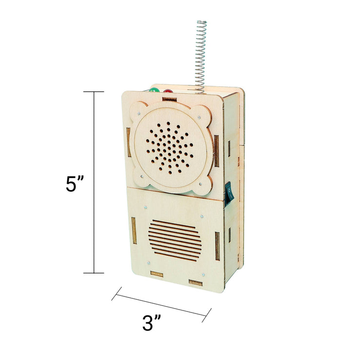 Build and Learn Walkie-Talkie STEM Kit (Set of 2)-Wooden Toy-Kitsville-Acorns &amp; Twigs