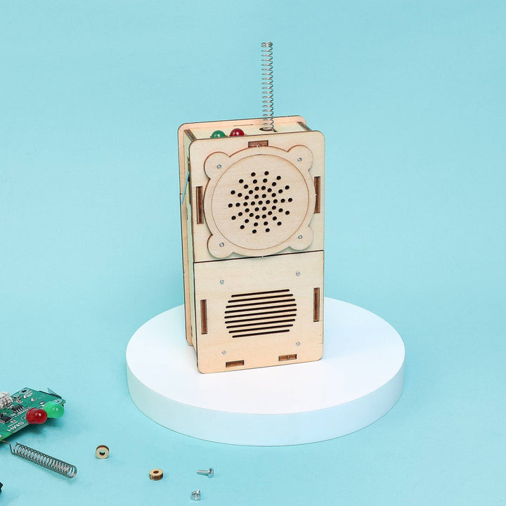 Build and Learn Walkie-Talkie STEM Kit (Set of 2)-Wooden Toy-Kitsville-Acorns &amp; Twigs