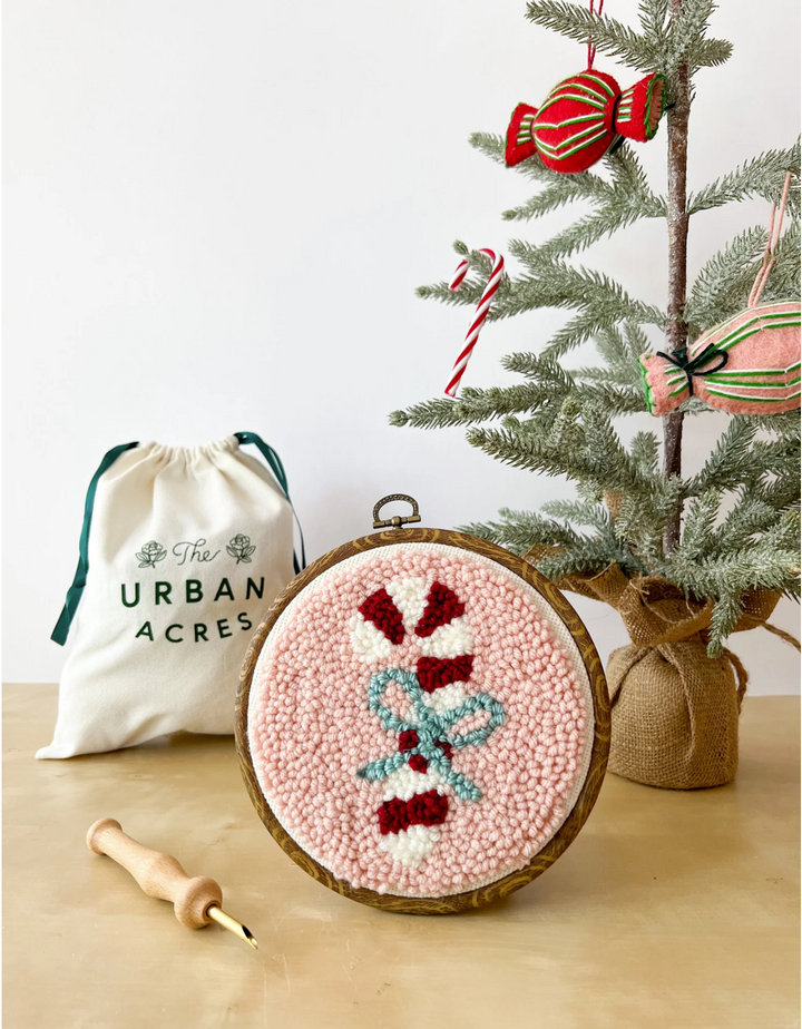 Candy Cane Punch Needle Kit-Punch Needle-Urban Acres-Acorns &amp; Twigs