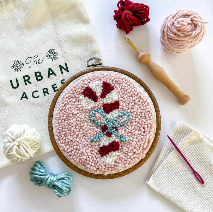 Candy Cane Punch Needle Kit-Punch Needle-Urban Acres-Acorns &amp; Twigs