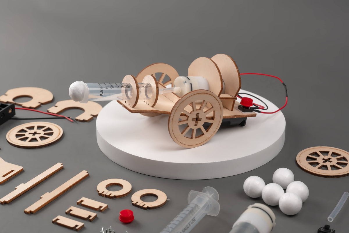 Cannon DIY Kit, Educational STEM Toy for Kids, Craft Kit-Wooden Toy-Kitsville-Acorns & Twigs