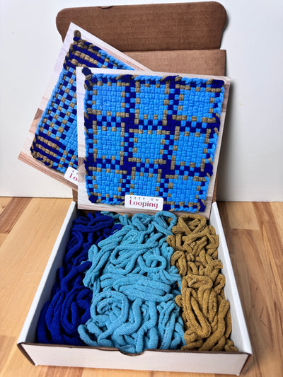 Caterpillar Potholder + Tea Towel Kit – Gingiber Artist Series (PRO sized)-Potholder weaving-Acorns & Twigs-Acorns & Twigs