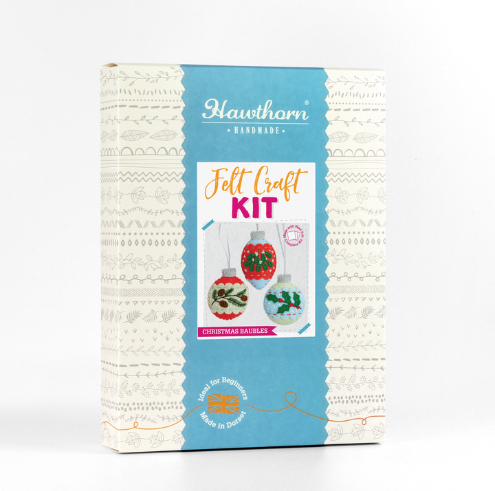 Christmas Baubles Felt Craft Kit-Felt Craft-Hawthorn Handmade-Acorns &amp; Twigs