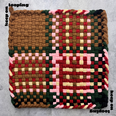 Cinnamon Cotton Loops (10" Size)-Potholder weaving-Keep On Looping-Acorns & Twigs