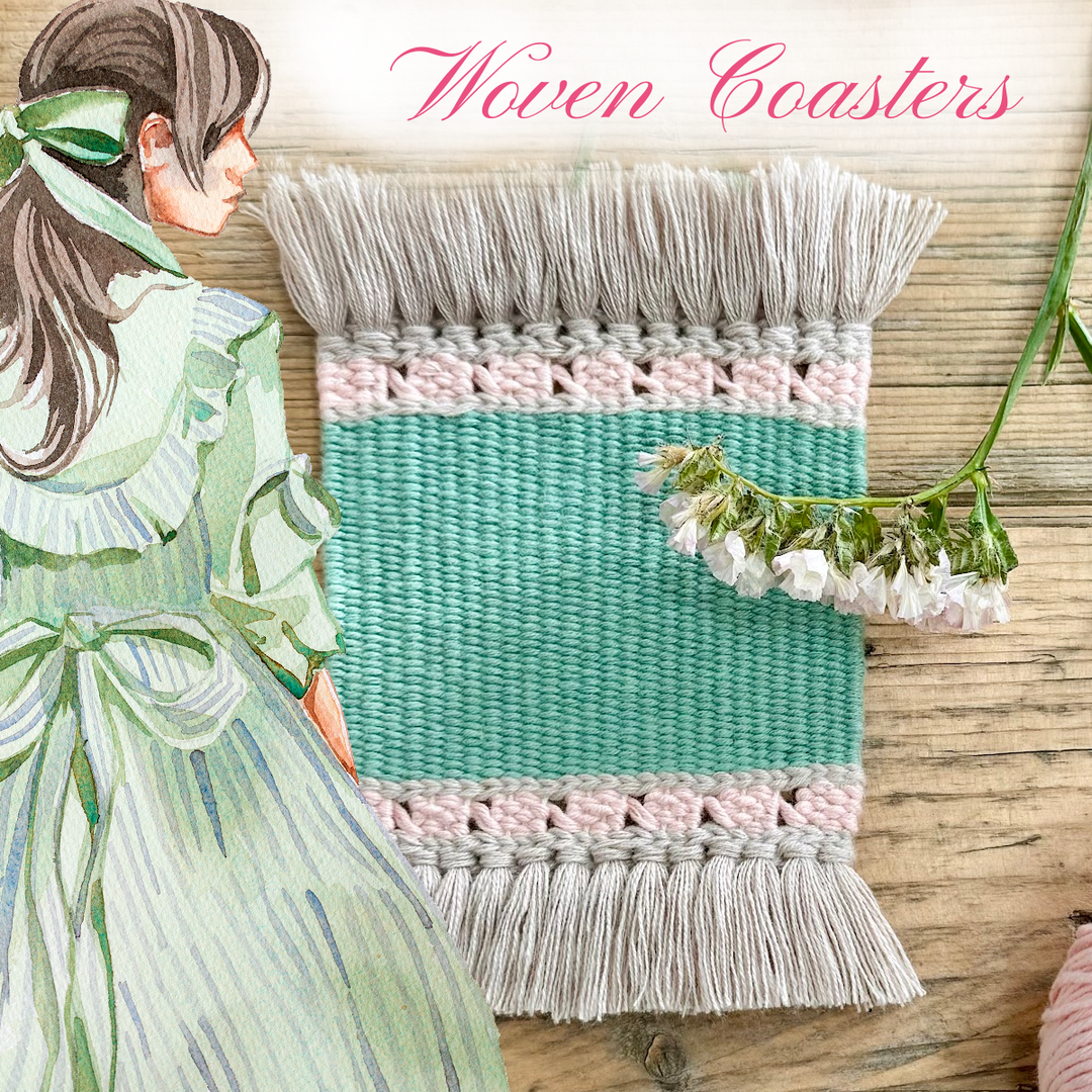 Coaster Weaving Supply Kit KOC-Weaving May 2024-KOC-Acorns &amp; Twigs-Acorns &amp; Twigs